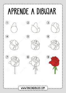 Como dibujar una Rosa Aprender a dibujar