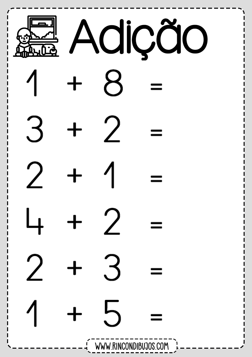 Contas de adição para resolver