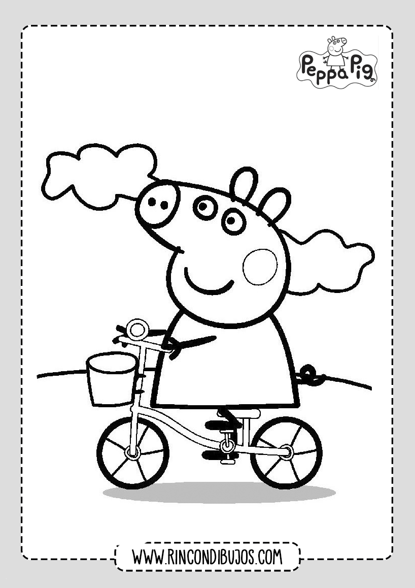 Dibujo Colorear Peppa Pig