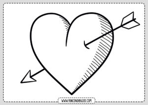 Dibujo Corazon con Flecha