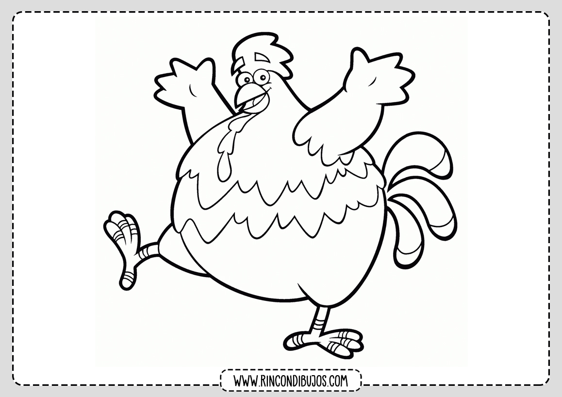 Dibujos de Gallinas para colorear | Imprimir y Colorear Dibujos de Gallinas para colorear | Imprimir y Colorear