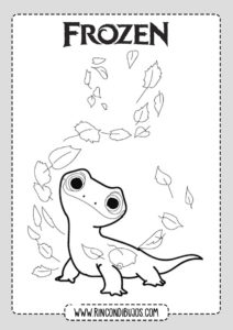 Dibujo Lagarto Frozen Colorear