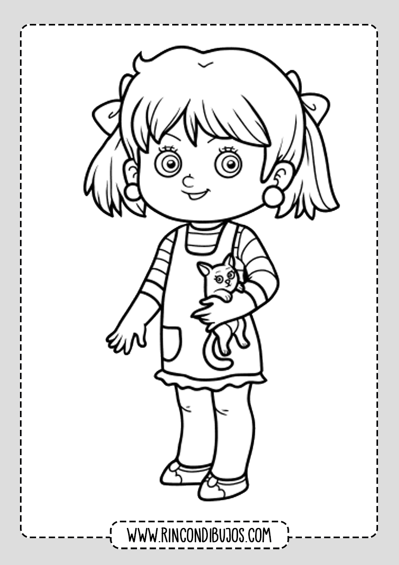 Dibujo de Niña para colorear