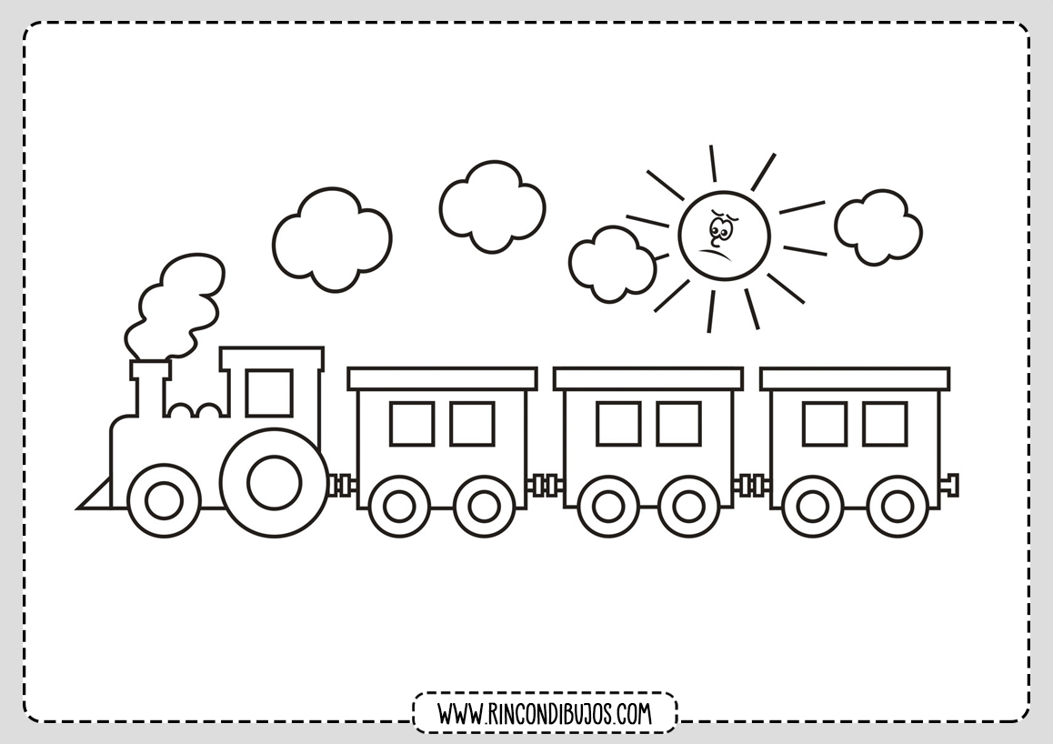 Dibujo de Tren para Colorear