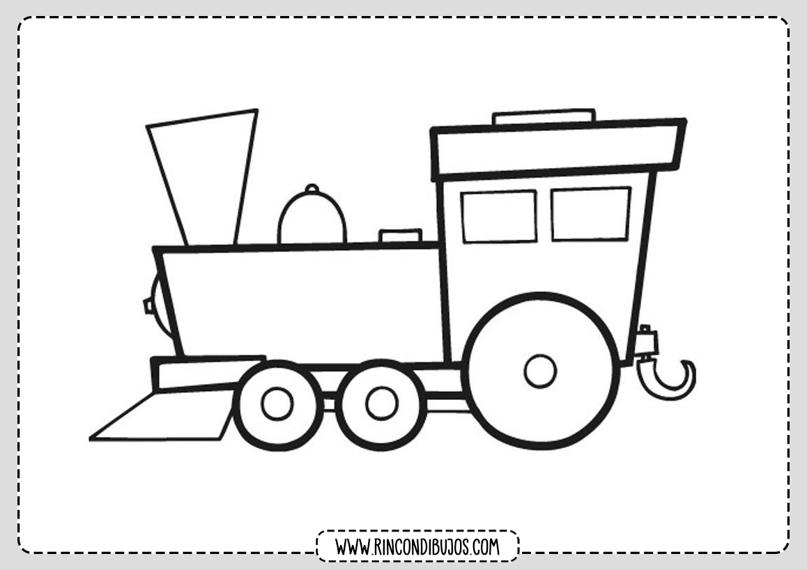 Dibujo de Trenes para Colorear
