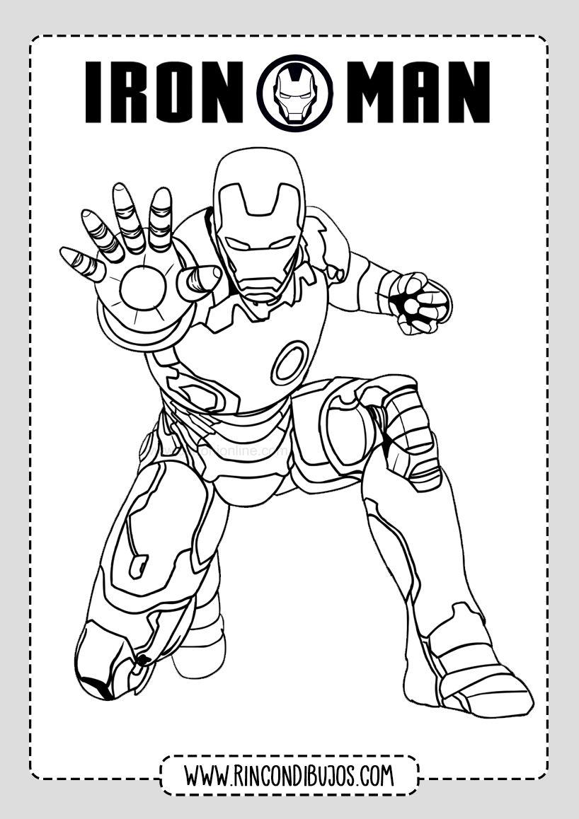 Dibujos Para Colorear De Iron Man