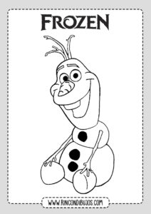 Dibujos Olaf Frozen Colorear