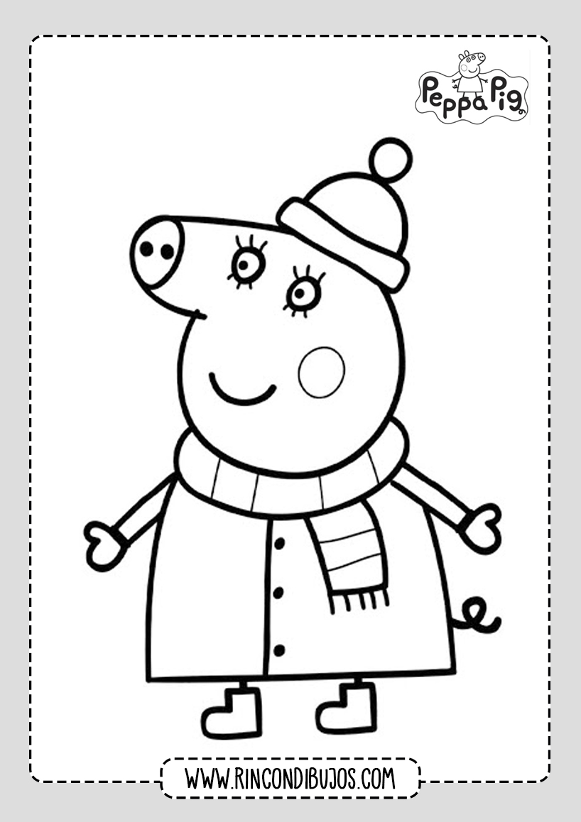 Dibujos Para Colorear Peppa Pig Bonitos