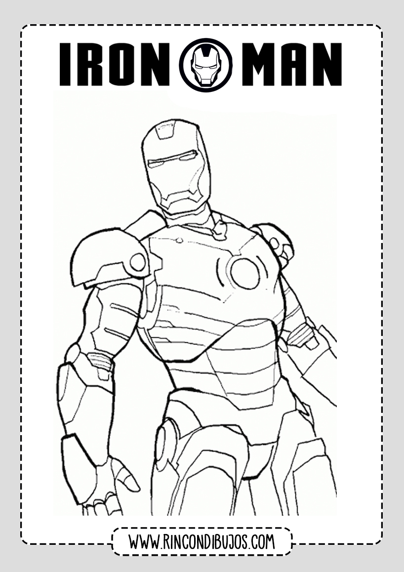 Dibujos Para Niños de Iron Man Colorear