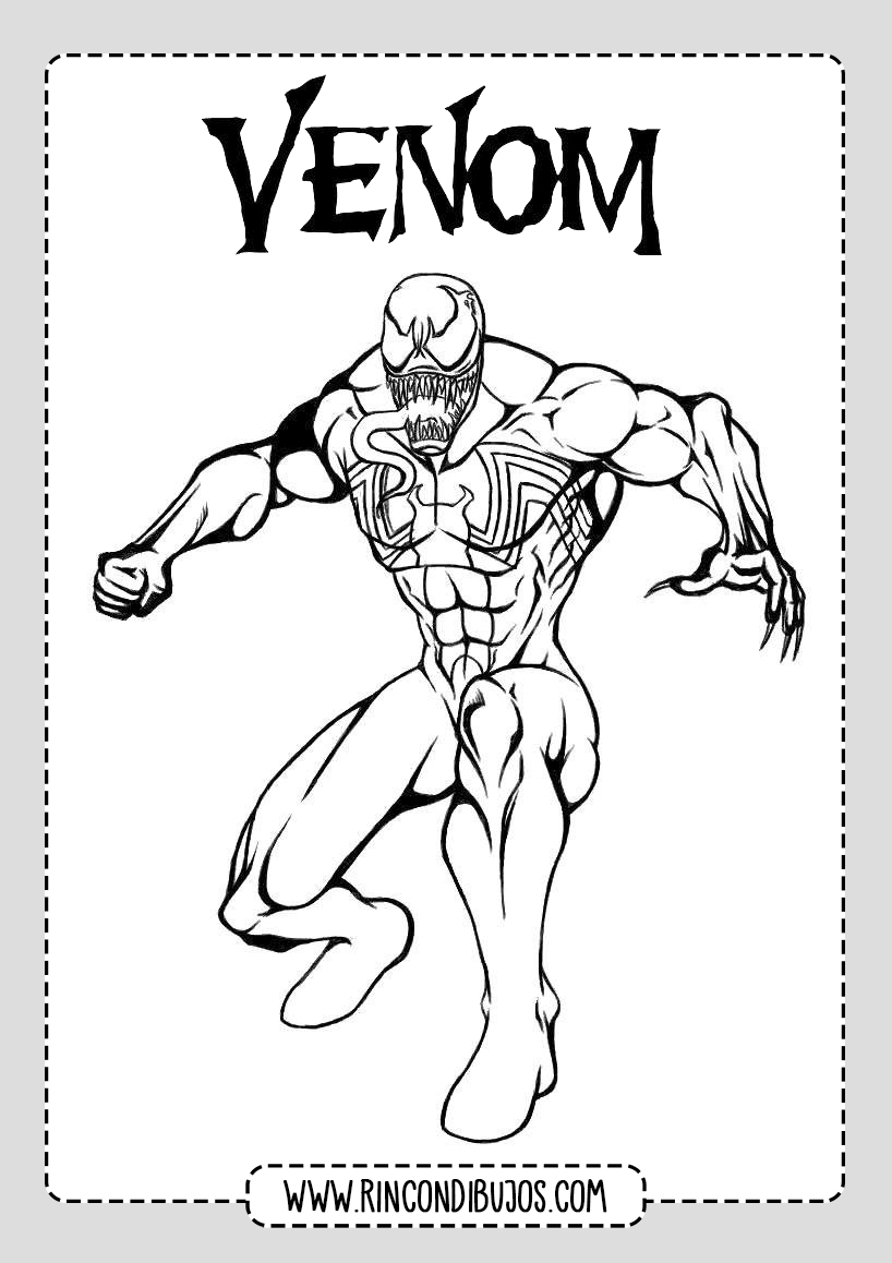 Dibujos Venom para pintar