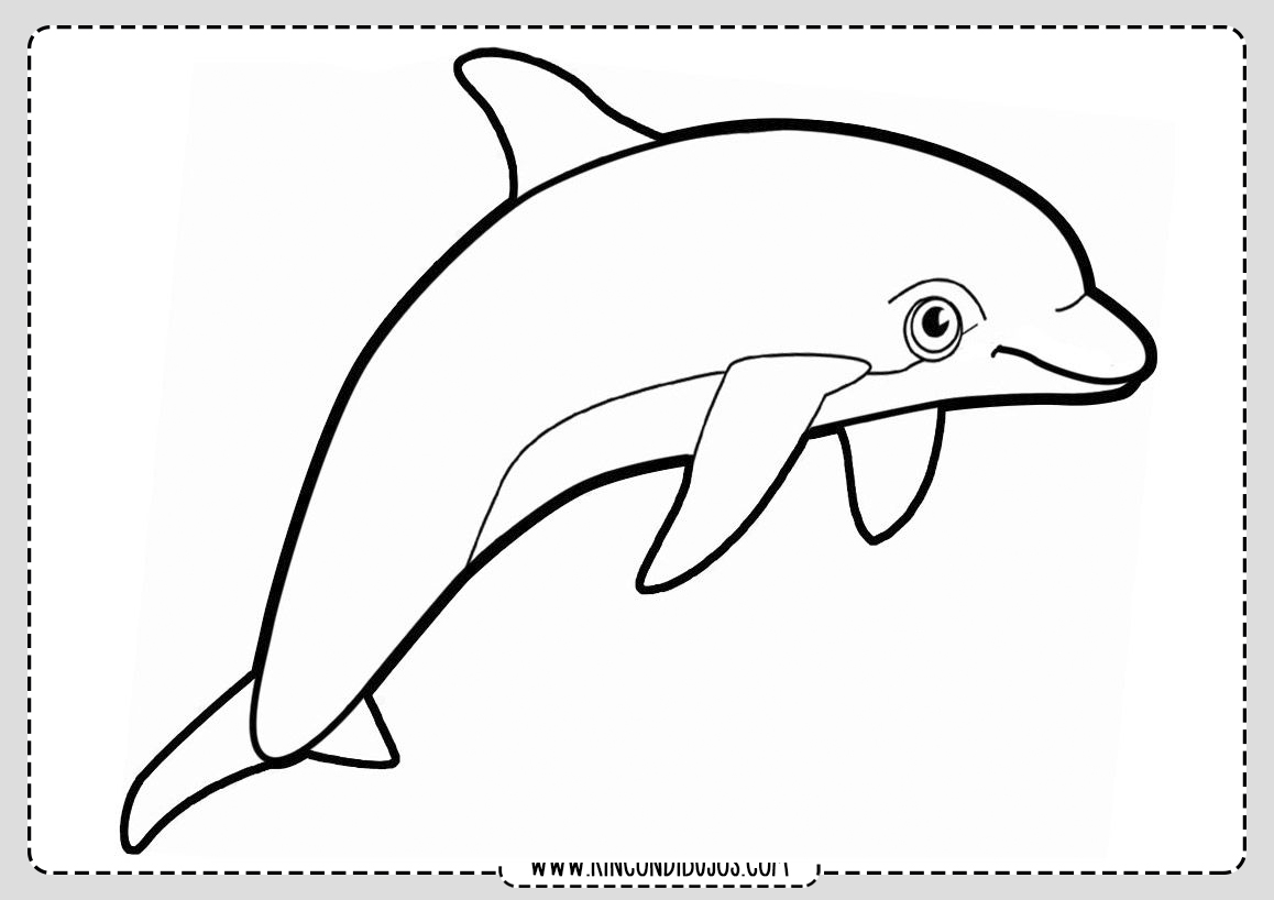 Dibujos de Delfin para colorear