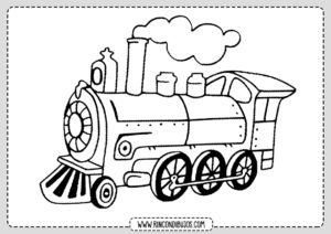 Dibujos de Locomotoras Colorear