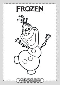 Dibujos de Olaf para Colorear