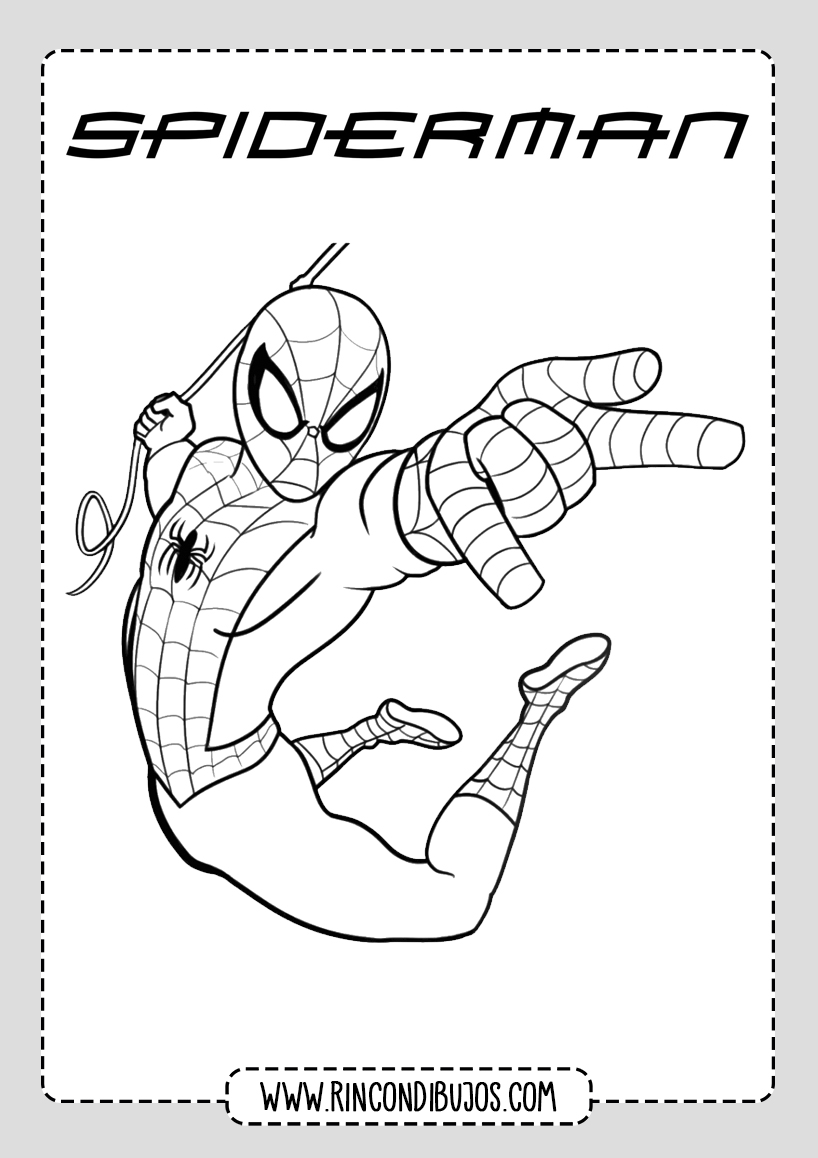 Dibujos de Spiderman para colorear