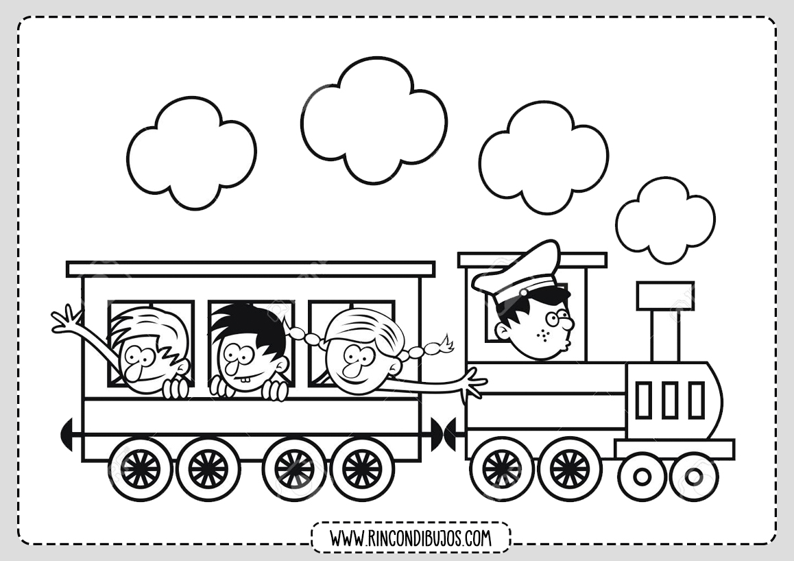 Dibujos de Trenes para Niños