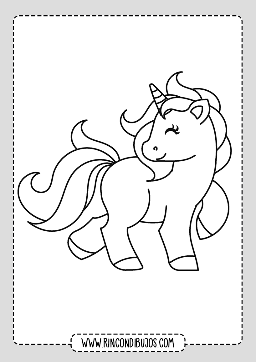 Dibujos de Unicornios Para Colorear