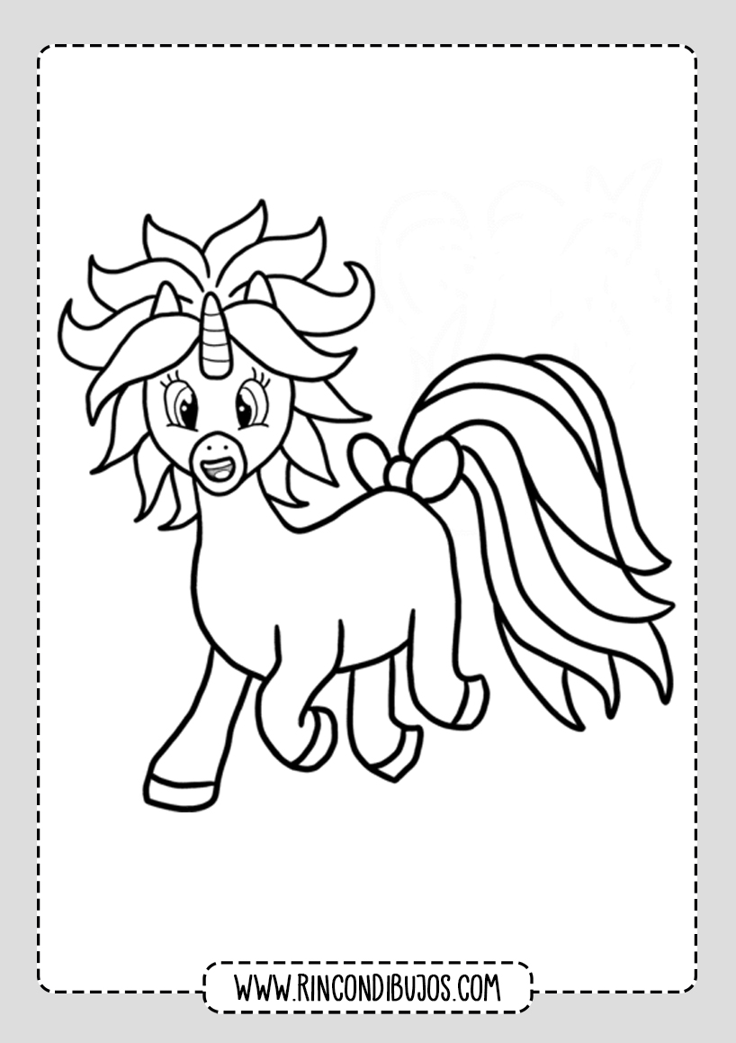 Dibujos de Unicornios Para Niños