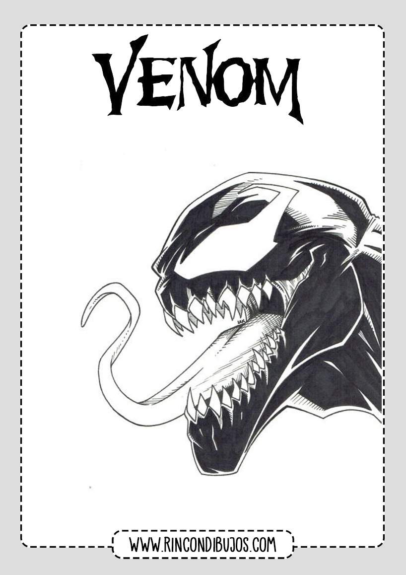 Dibujos de Venom - Rincon Dibujos