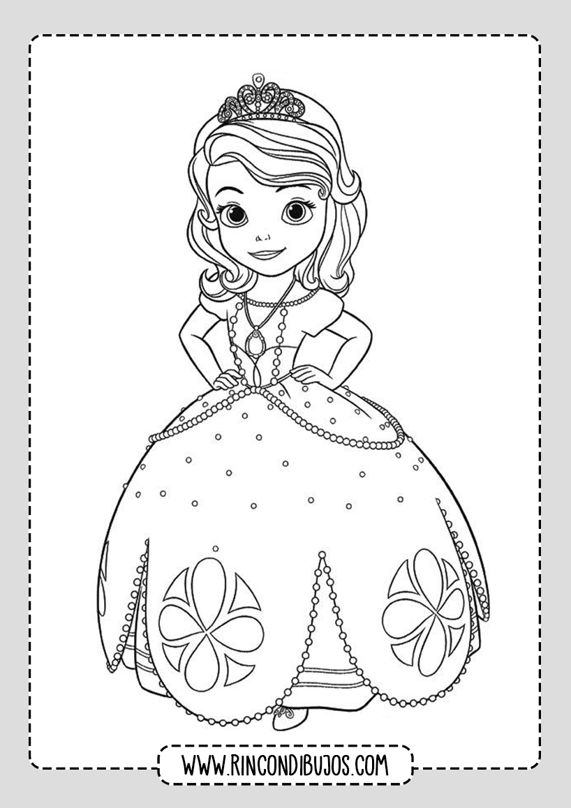 Dibujos para colorear de Princesa Sofia