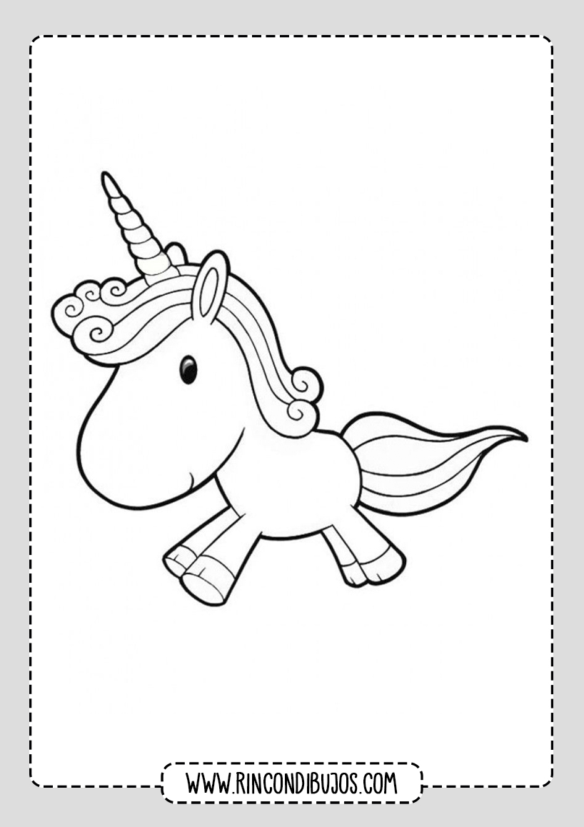 Dibujos pra colorear de Unicornios