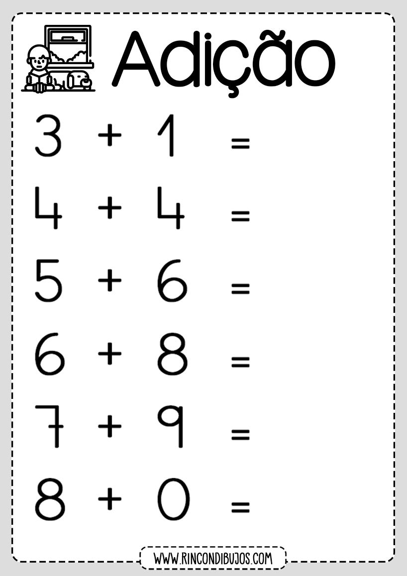 Exercícios sobre adição e subtração