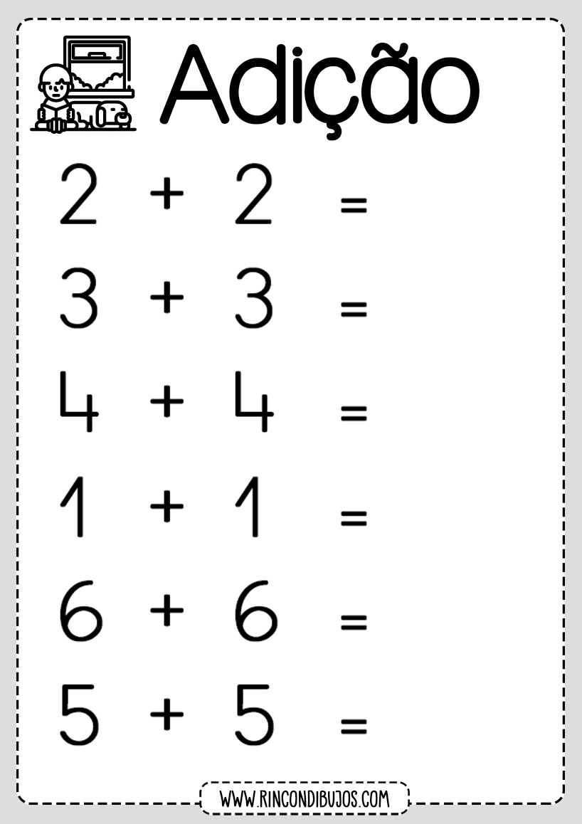 Exercícios sobre adição