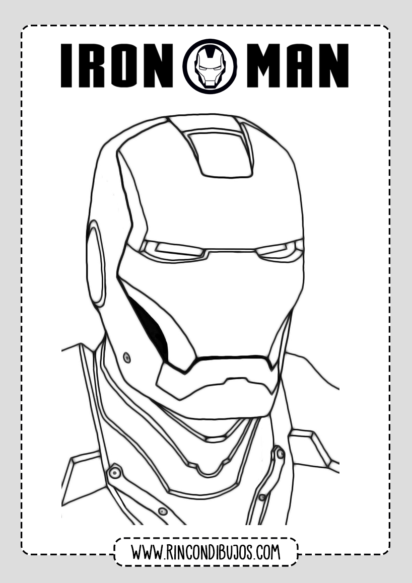 Iron Man Dibujos para Imprimir