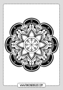 Mandalas Redondos Para colorear