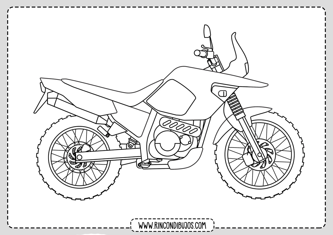 Dibujos De Motos Para Colorear Dibujos De Motoristas