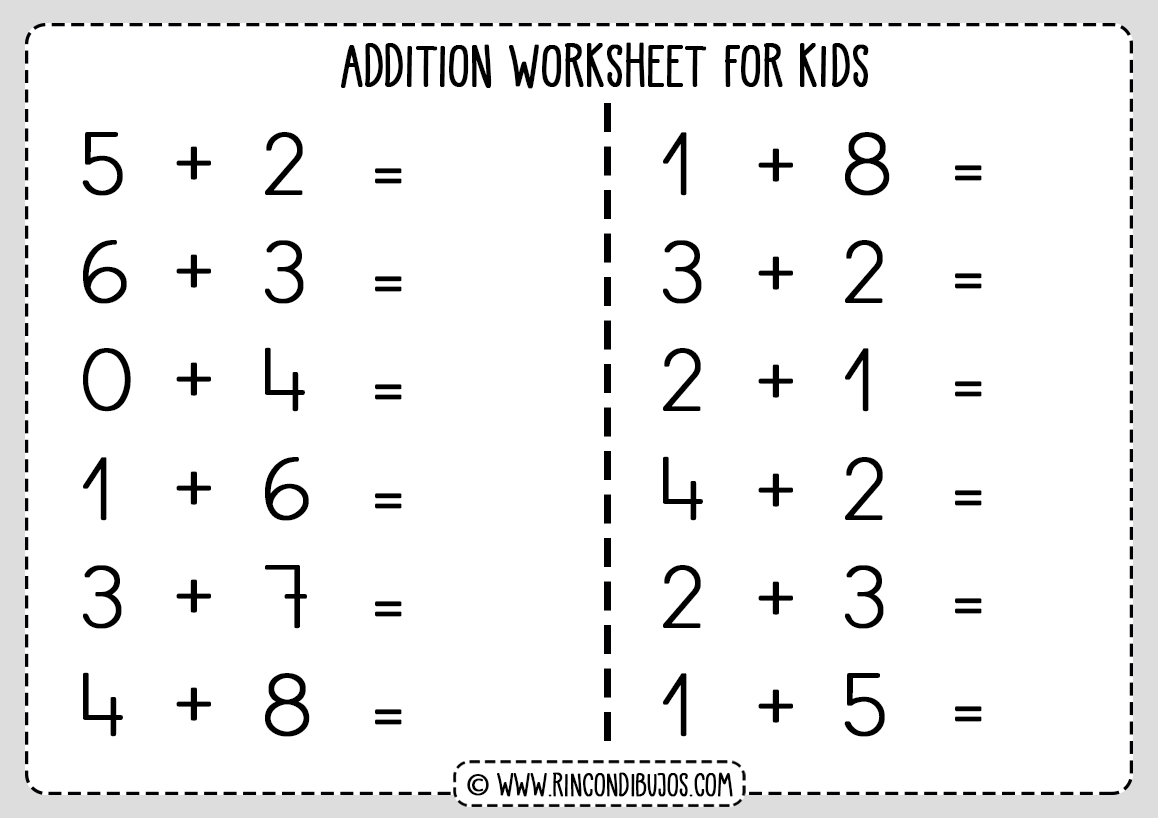 Printable Addition Worksheets