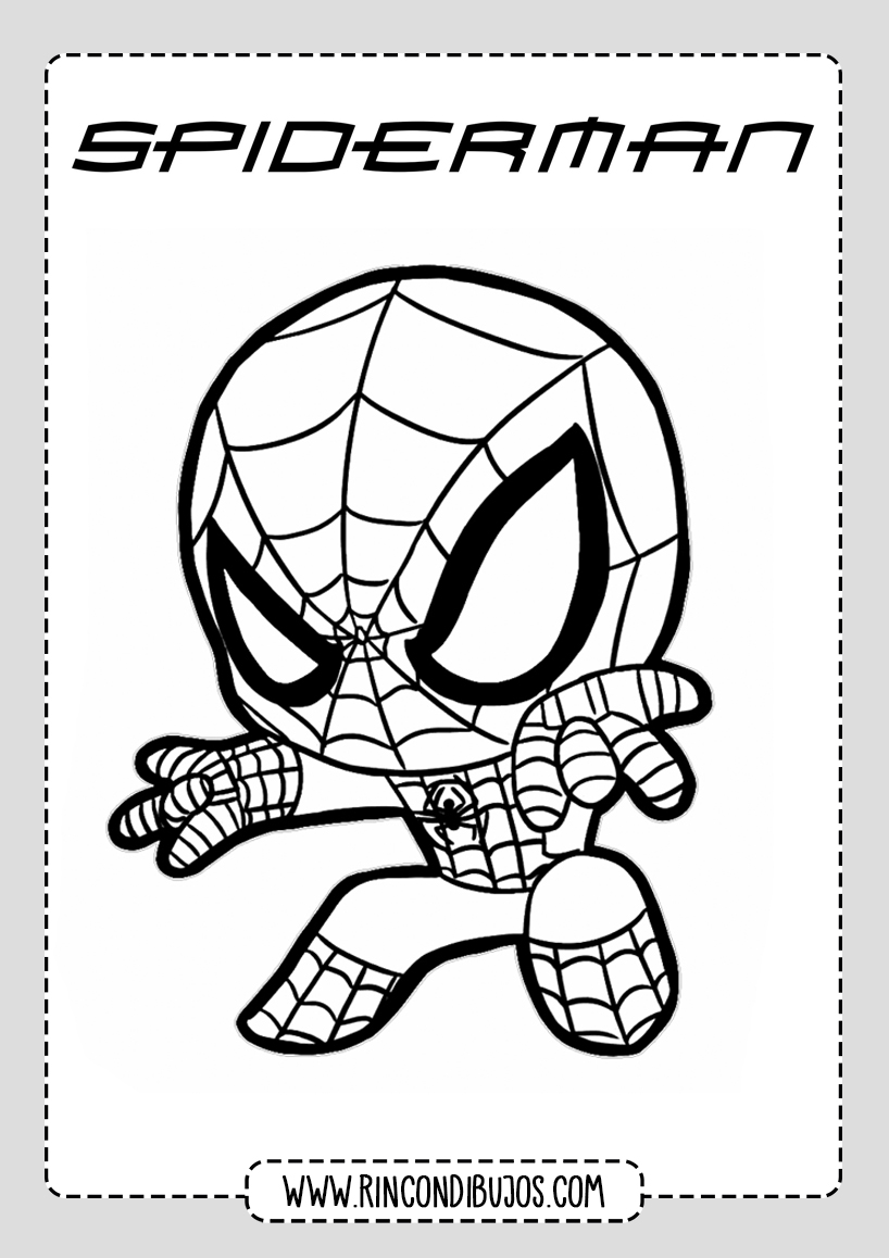 Spiderman Dibujos Colorear