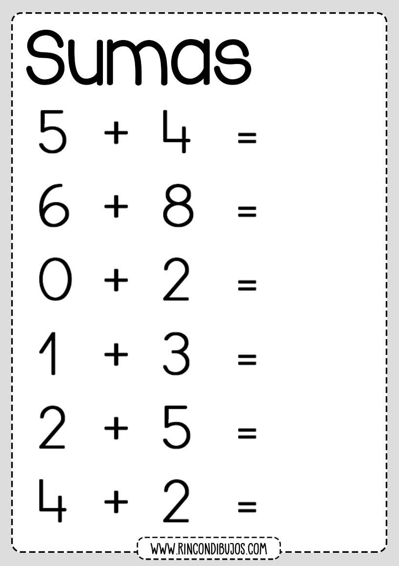 Sumas Para Primaria