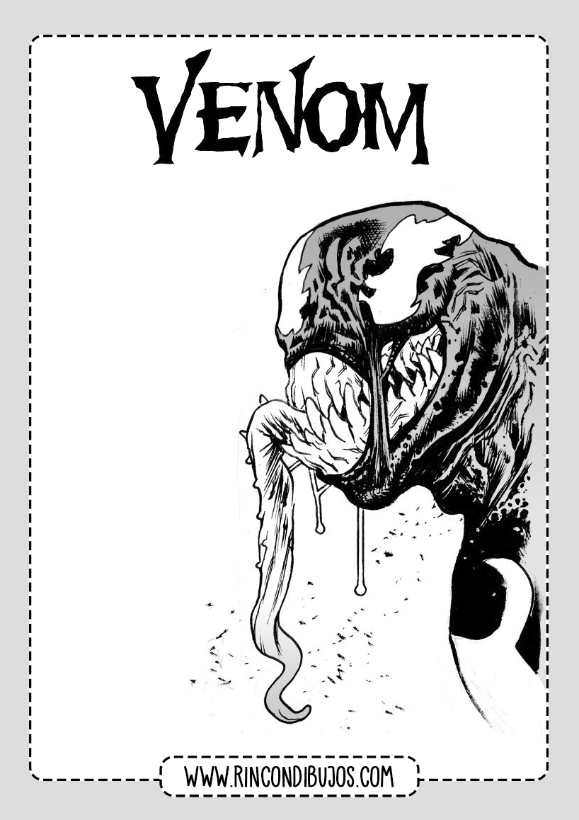 Venom Colorear Gratis