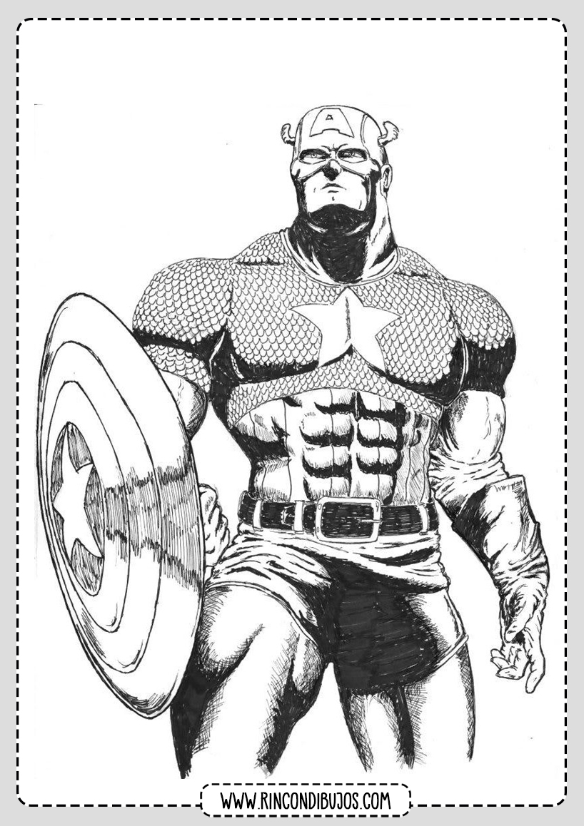 Capitan America Dibujo
