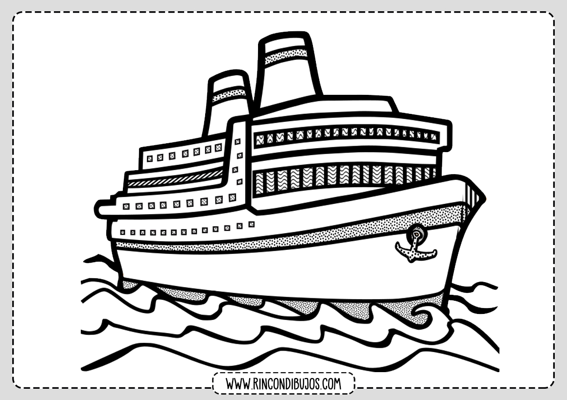 Colorear Barco Dibujos