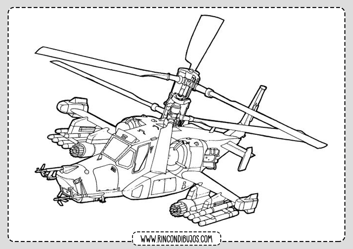 Colorear Dibujos de Helicopteros