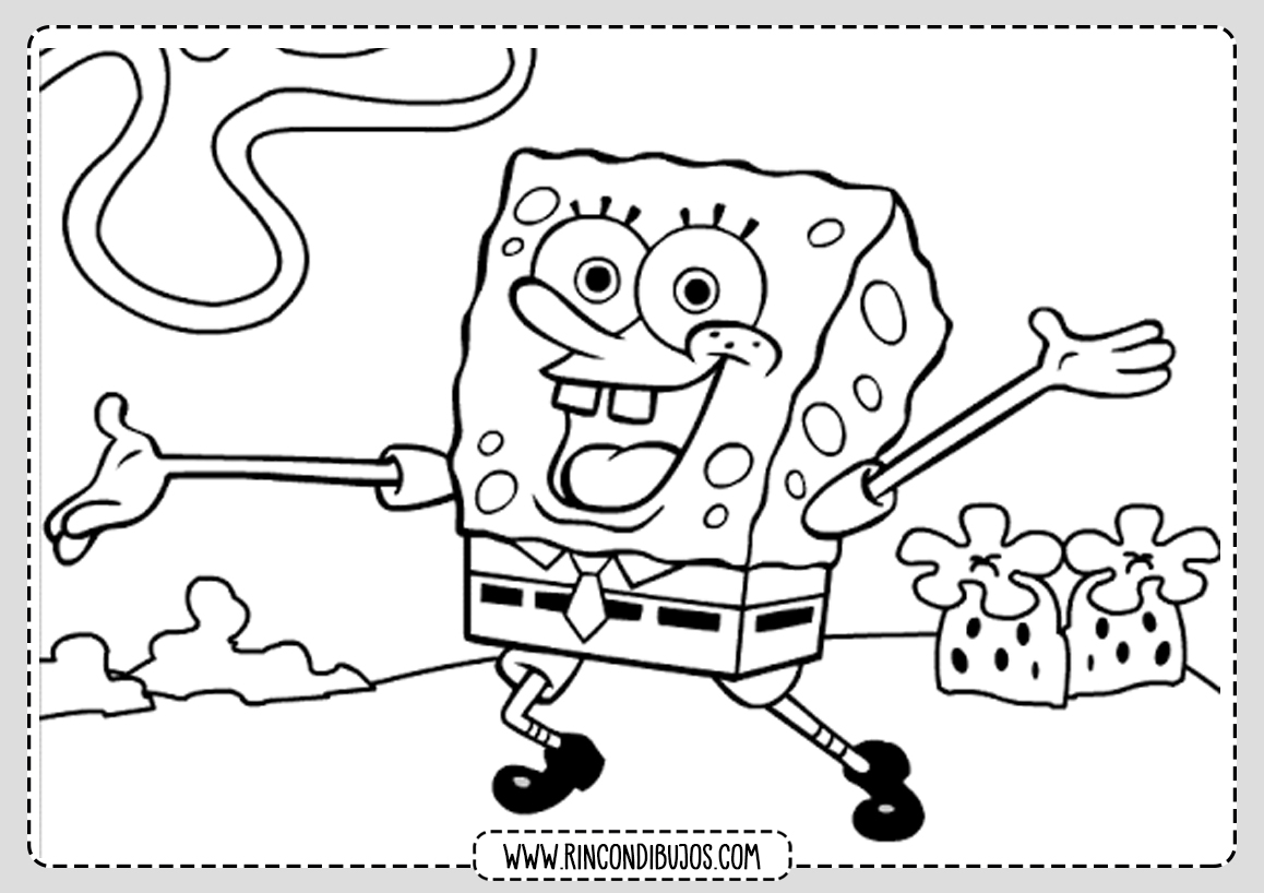 Dibujo de bob esponja