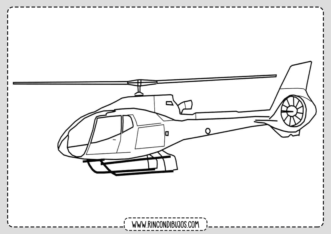 Dibujos colorear Helicopteros