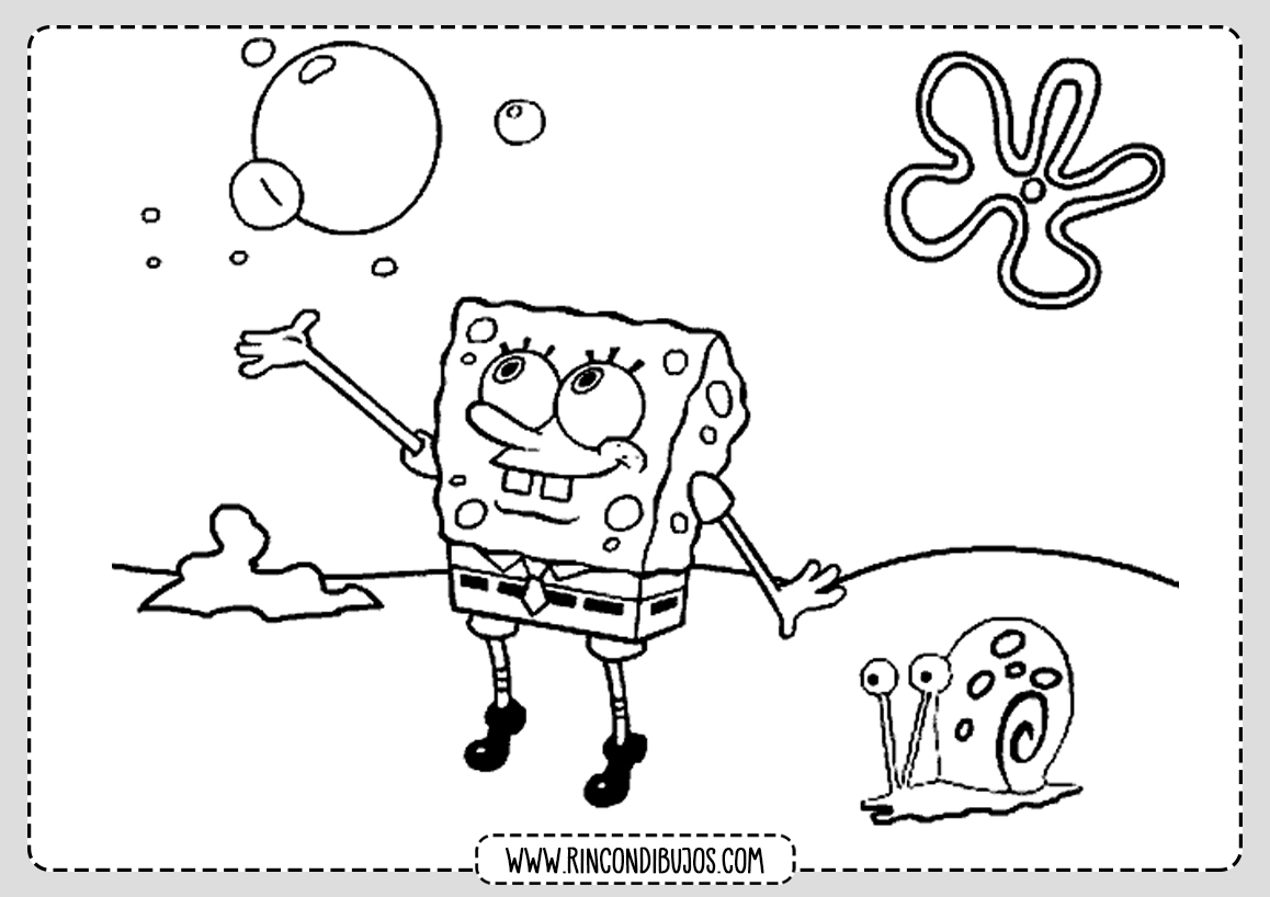 Dibujos de Bob Esponja Gratis para Colorear