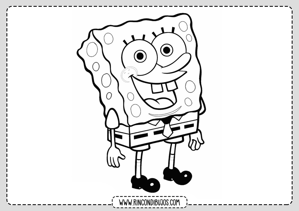 Dibujos de Bob Esponja para colorear