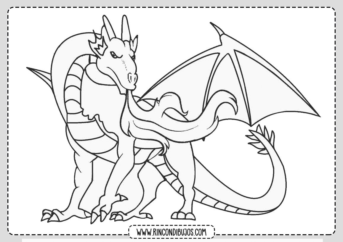 Dibujos de Dragones para Colorear