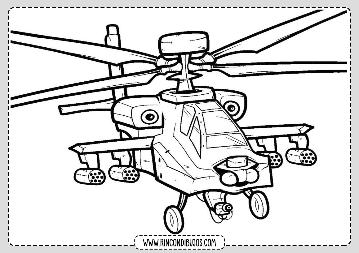Dibujos de Helicopteros para colorear
