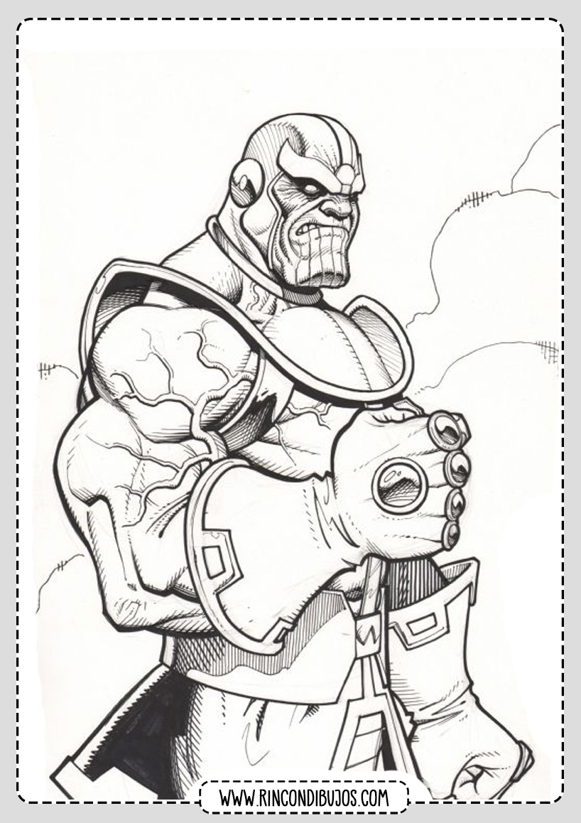Dibujos de Thanos para colorear y pintar