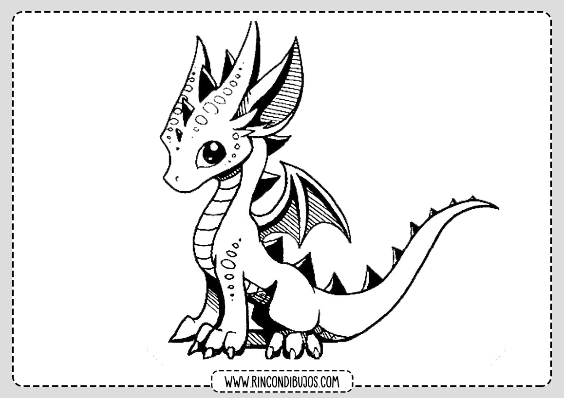Dragon Pequeño para colorear