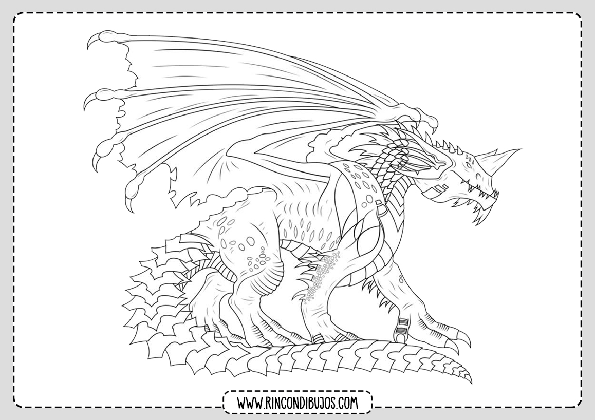 Dragones para Colorear