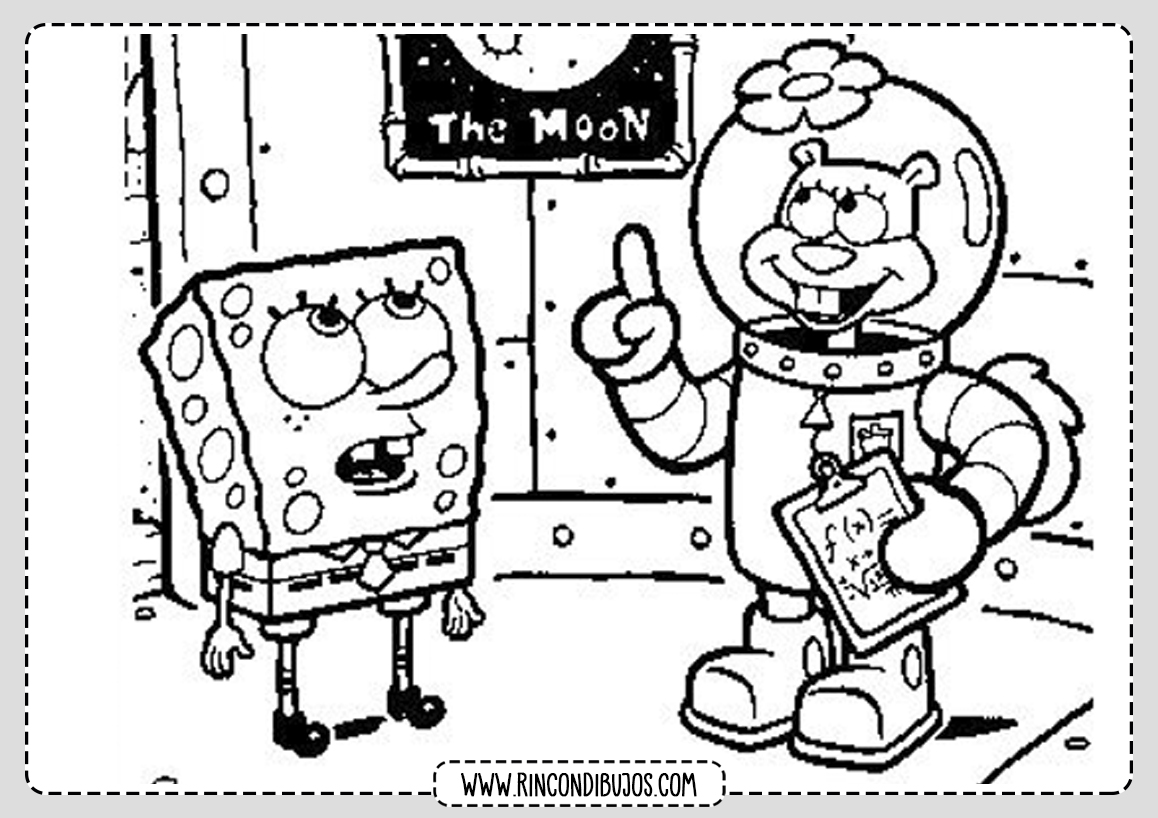 Imagenes y Dibujos de Bob Esponja para Colorear