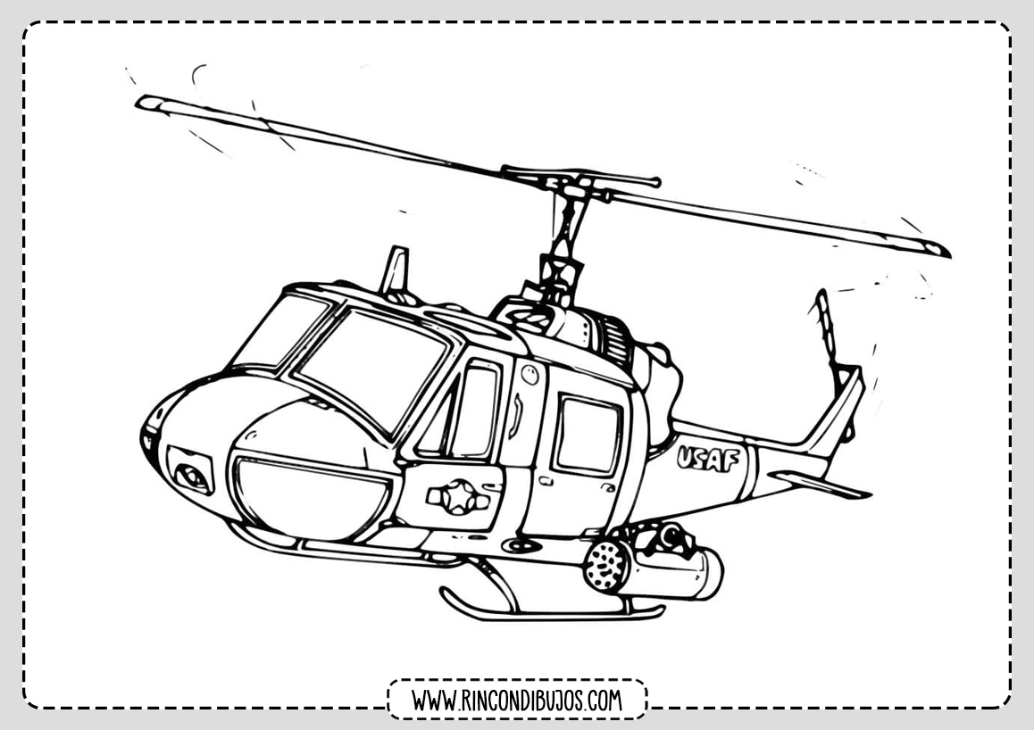 Imprimir Dibujos de Helicopteros