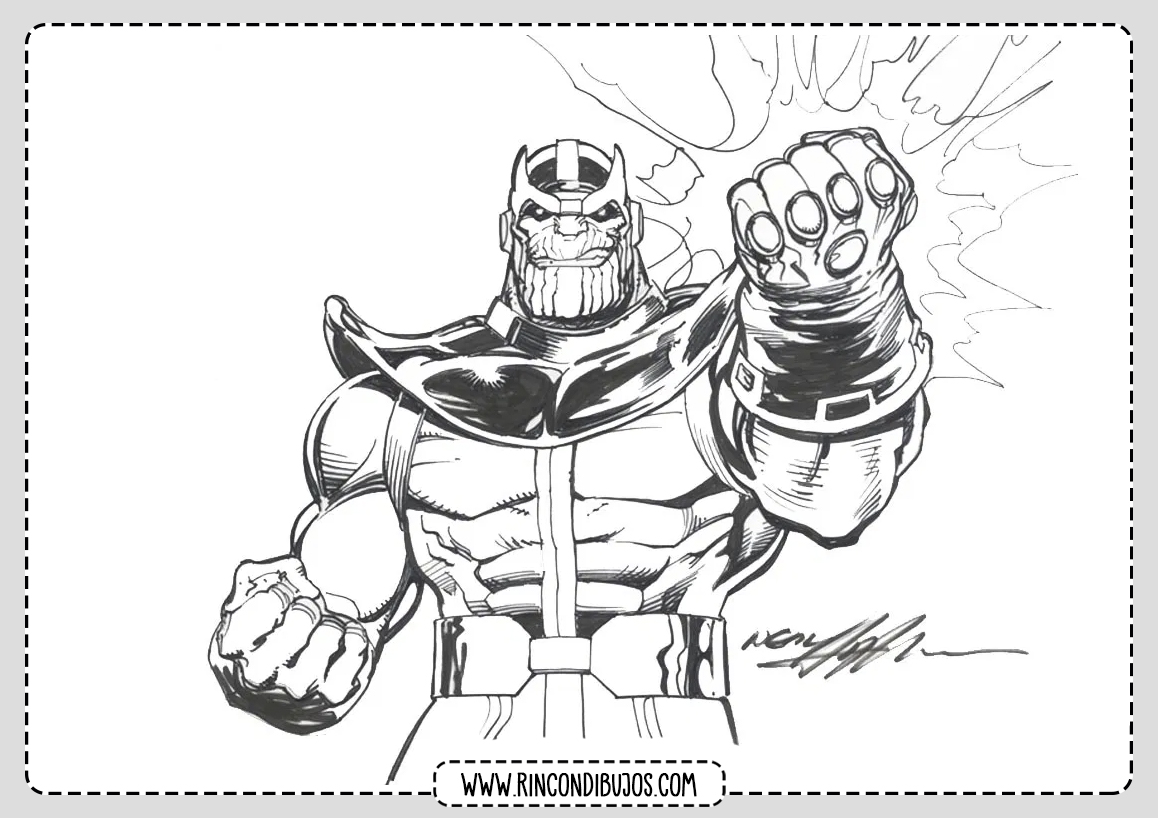 Marvel Dibujos de Thanos
