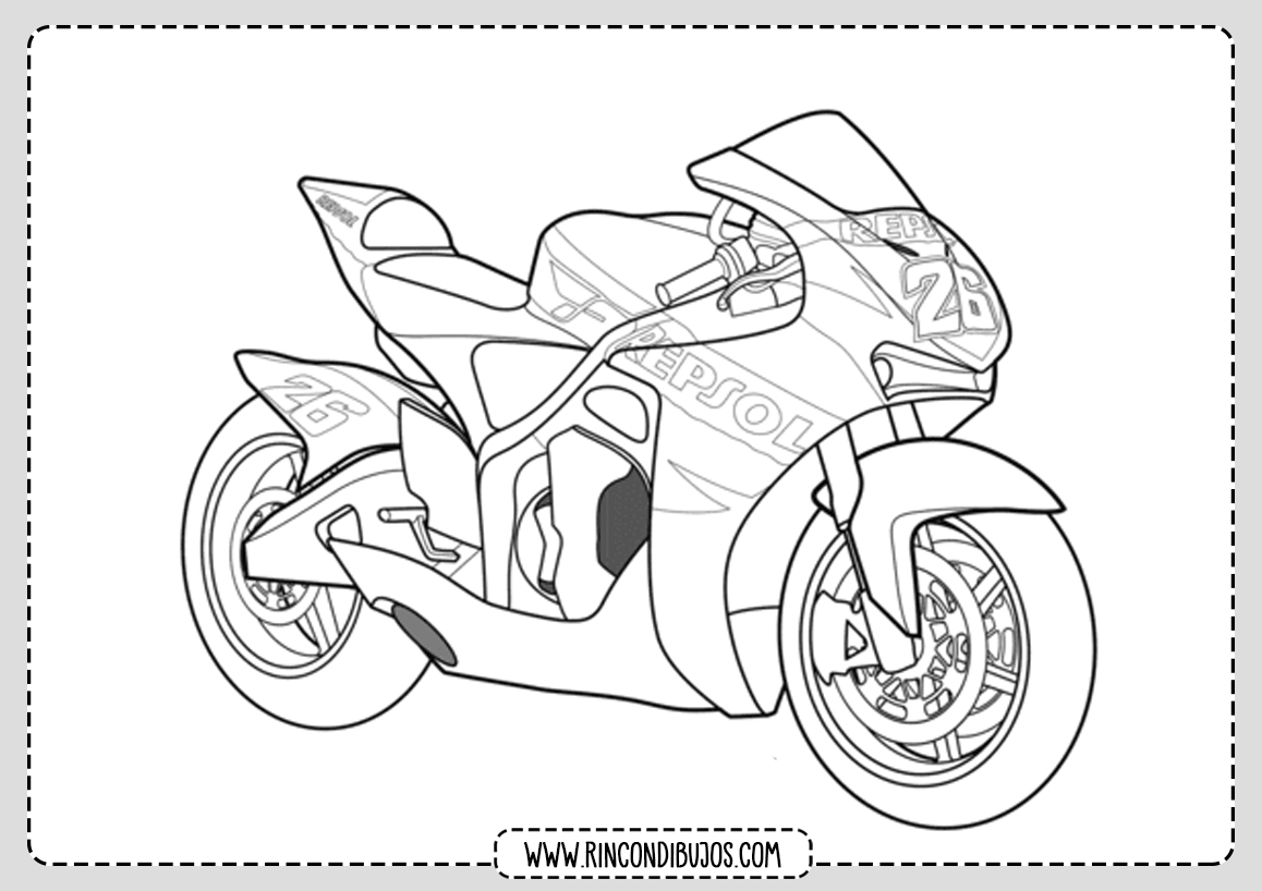 Colorear Dibujos de Motos