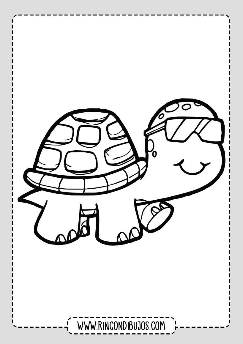 Colorear Dibujos de Tortugas